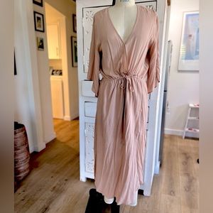 Cotton Candy LA | Blush Backless Drapey Dress - Small